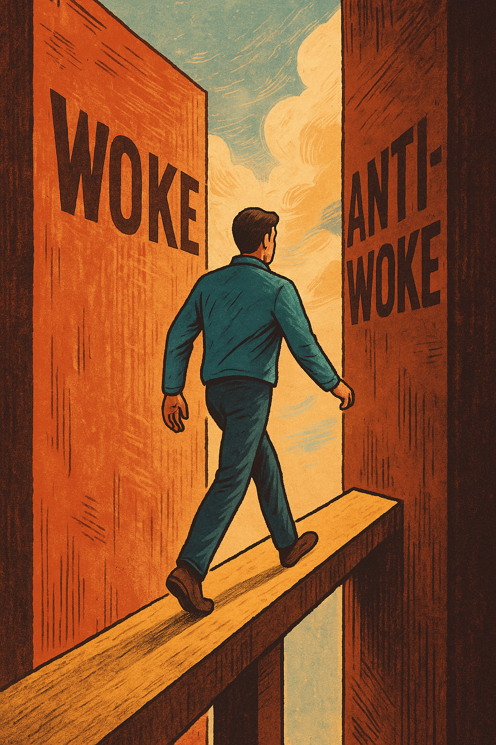 Walking between woke and antiwoke